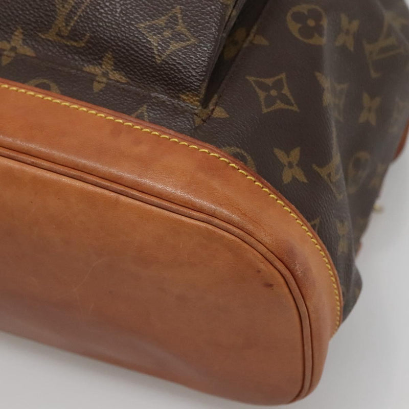 LOUIS VUITTON Monogram Montsouris GM Backpack M51135 LV Auth 119667