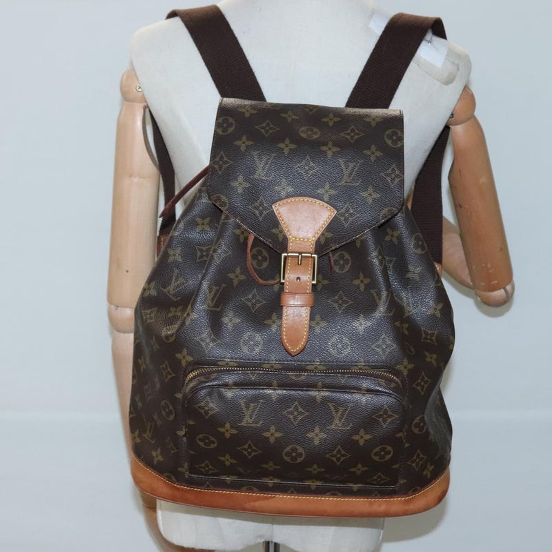 LOUIS VUITTON Monogram Montsouris GM Backpack M51135 LV Auth 119667