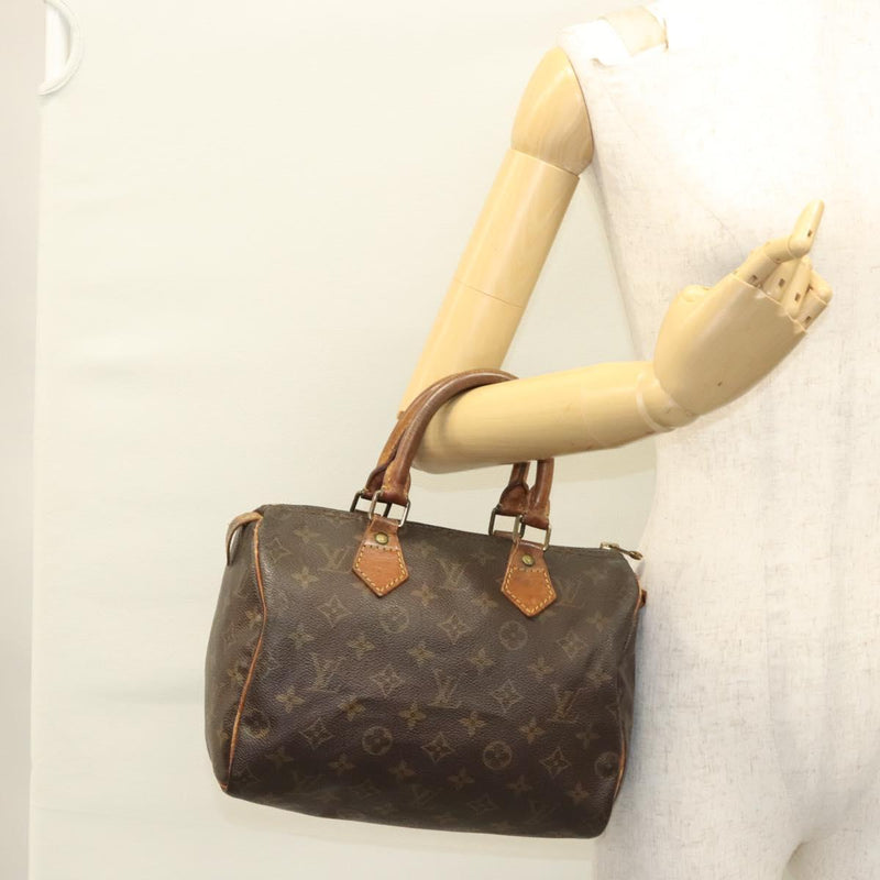 LOUIS VUITTON Monogram Speedy 25 Hand Bag M41528 LV Auth 119670