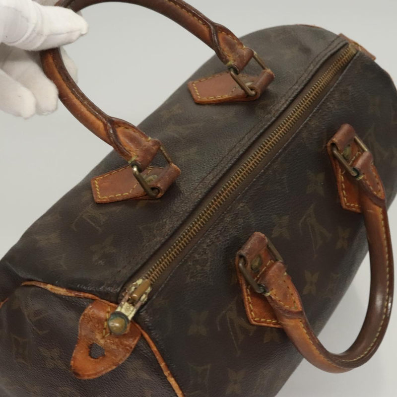LOUIS VUITTON Monogram Speedy 25 Hand Bag M41528 LV Auth 119670