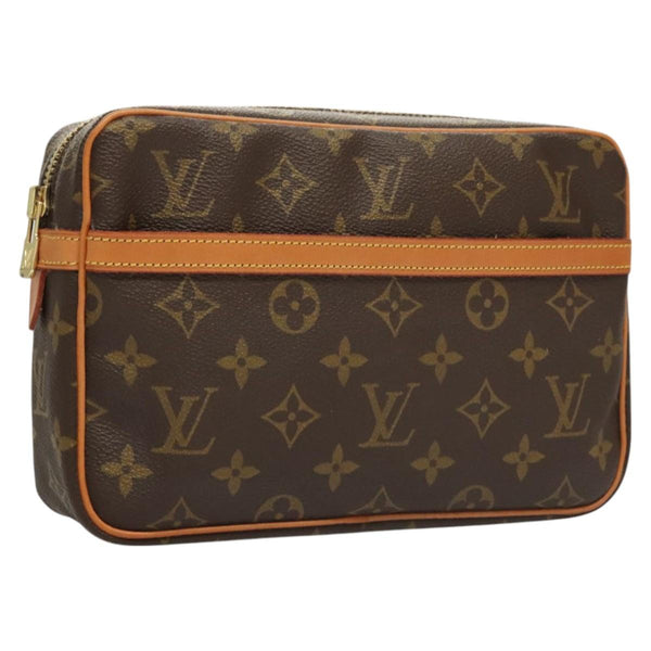 LOUIS VUITTON Monogram Compiegne 23 Clutch Bag M51847 LV Auth 119710
