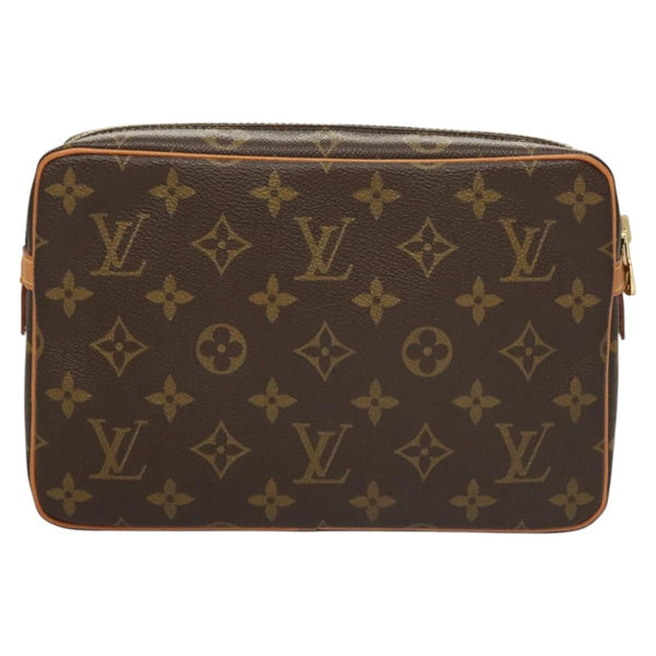 LOUIS VUITTON Monogram Compiegne 23 Clutch Bag M51847 LV Auth 119710