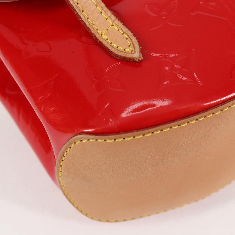 LOUIS VUITTON Vernis Biscayne Bay PM Shoulder Bag Red M91291 LV Auth 119730A
