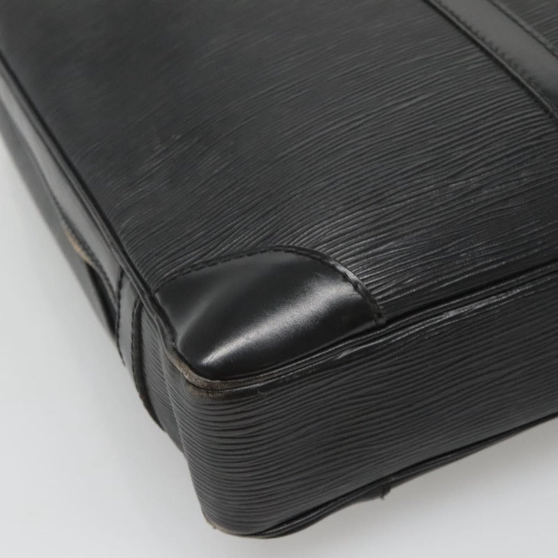 LOUIS VUITTON Epi Porte Documents Voyage Business Bag Black M54472 Auth 119747