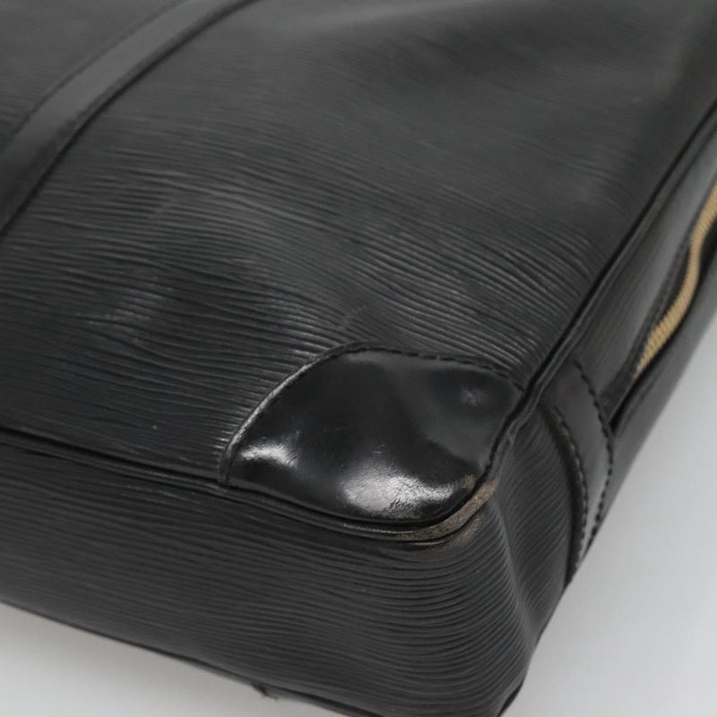 LOUIS VUITTON Epi Porte Documents Voyage Business Bag Black M54472 Auth 119747