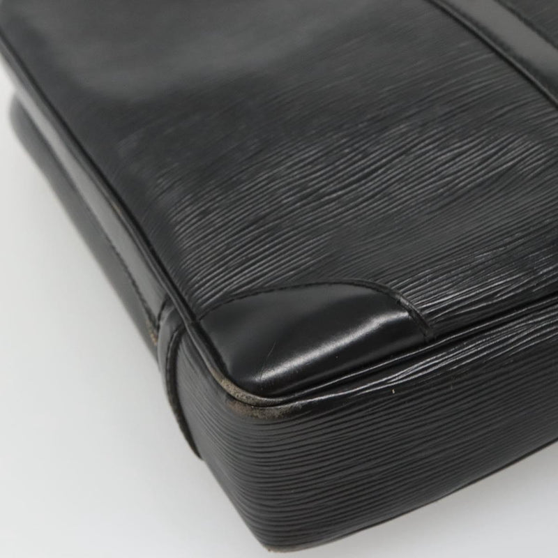 LOUIS VUITTON Epi Porte Documents Voyage Business Bag Black M54472 Auth 119747
