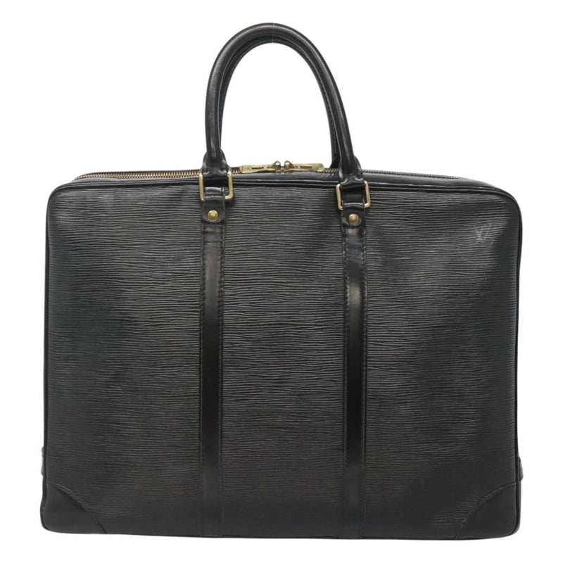 LOUIS VUITTON Epi Porte Documents Voyage Business Bag Black M54472 Auth 119747