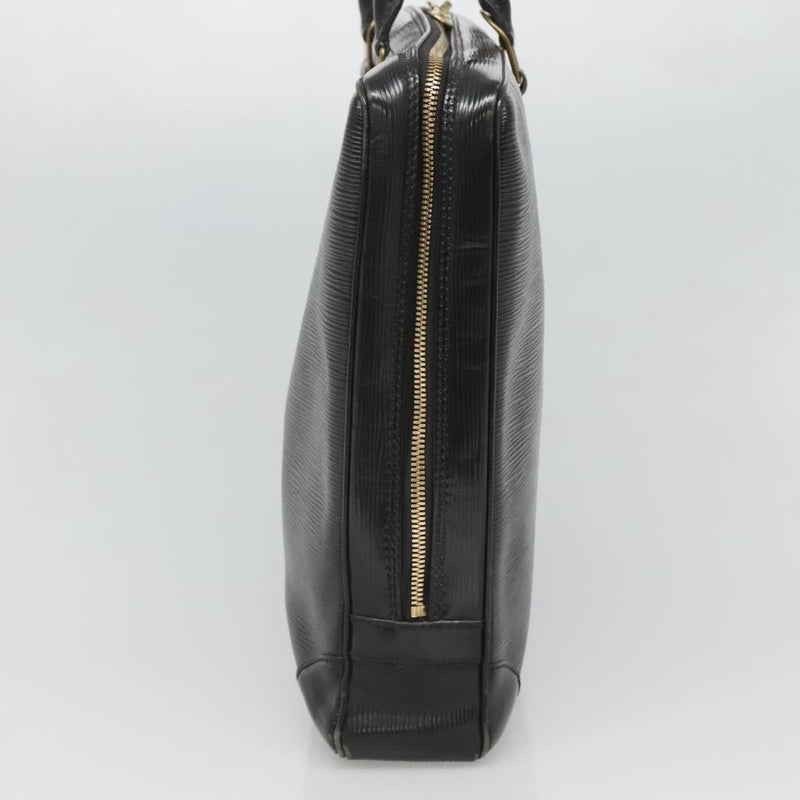 LOUIS VUITTON Epi Porte Documents Voyage Business Bag Black M54472 Auth 119747