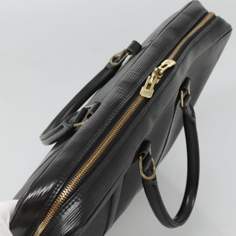 LOUIS VUITTON Epi Porte Documents Voyage Business Bag Black M54472 Auth 119747