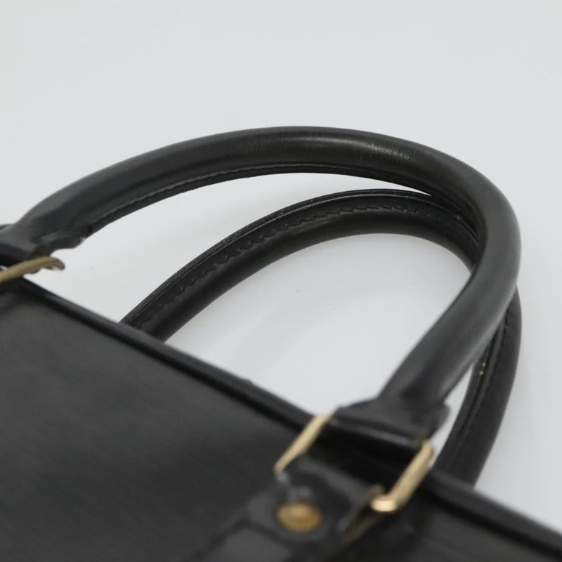 LOUIS VUITTON Epi Porte Documents Voyage Business Bag Black M54472 Auth 119747