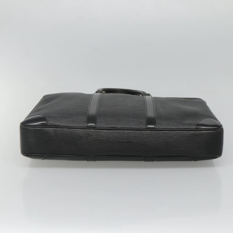 LOUIS VUITTON Epi Porte Documents Voyage Business Bag Black M54472 Auth 119747