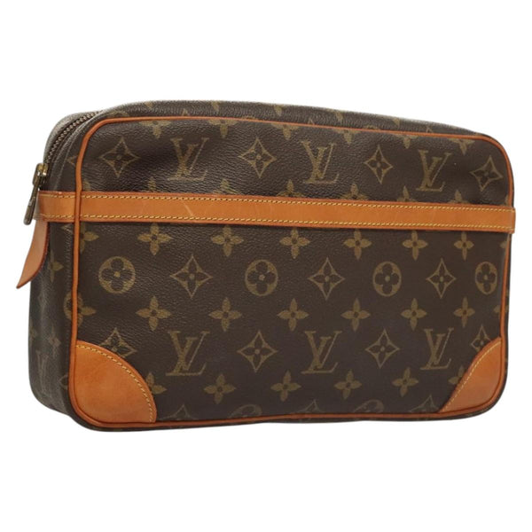 LOUIS VUITTON Monogram Compiegne 28 Clutch Bag M51845 LV Auth 119755