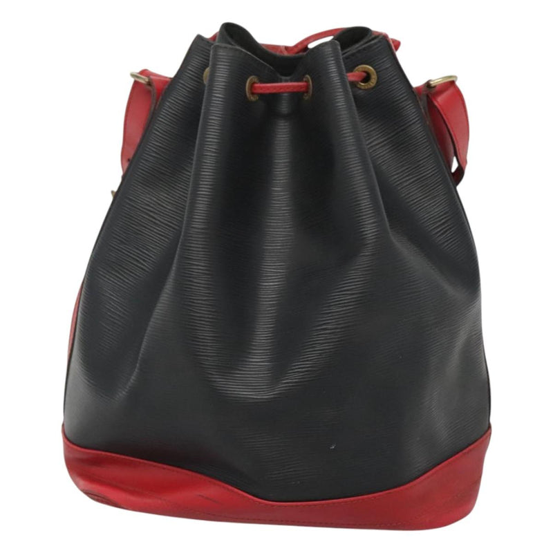 LOUIS VUITTON Epi Noe Shoulder Bag Bicolor Black Red M44017 LV Auth 119756
