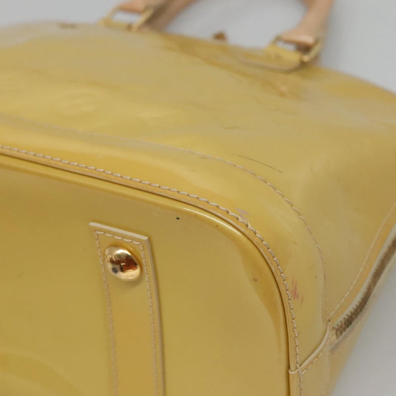 LOUIS VUITTON Monogram Vernis Alma Hand Bag Jone passion M91695 LV Auth 119757