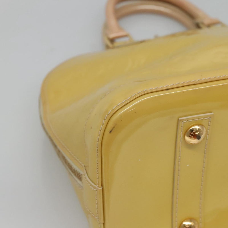 LOUIS VUITTON Monogram Vernis Alma Hand Bag Jone passion M91695 LV Auth 119757