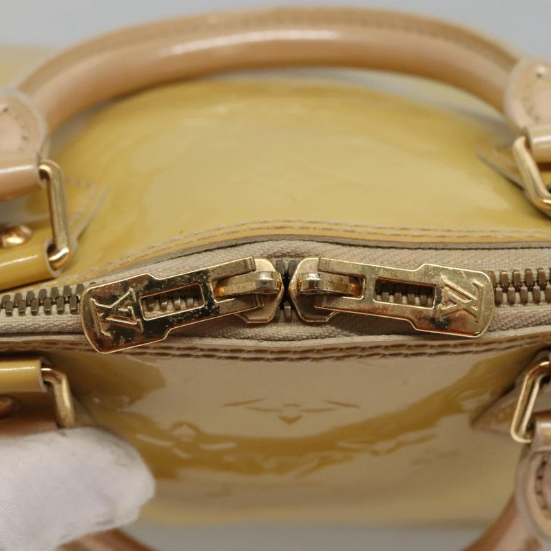 LOUIS VUITTON Monogram Vernis Alma Hand Bag Jone passion M91695 LV Auth 119757