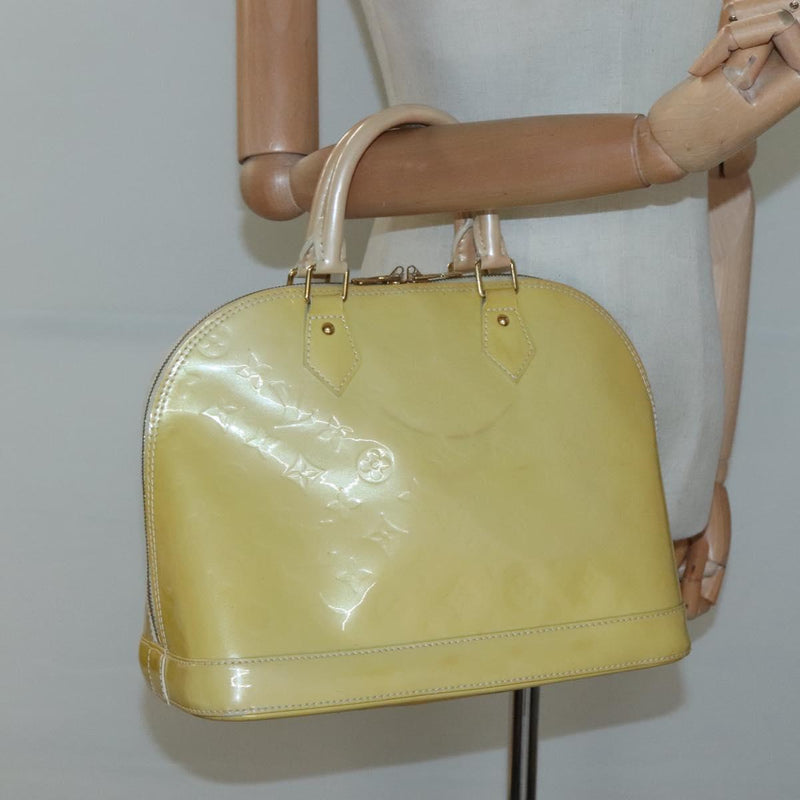 LOUIS VUITTON Monogram Vernis Alma Hand Bag Jone passion M91695 LV Auth 119757