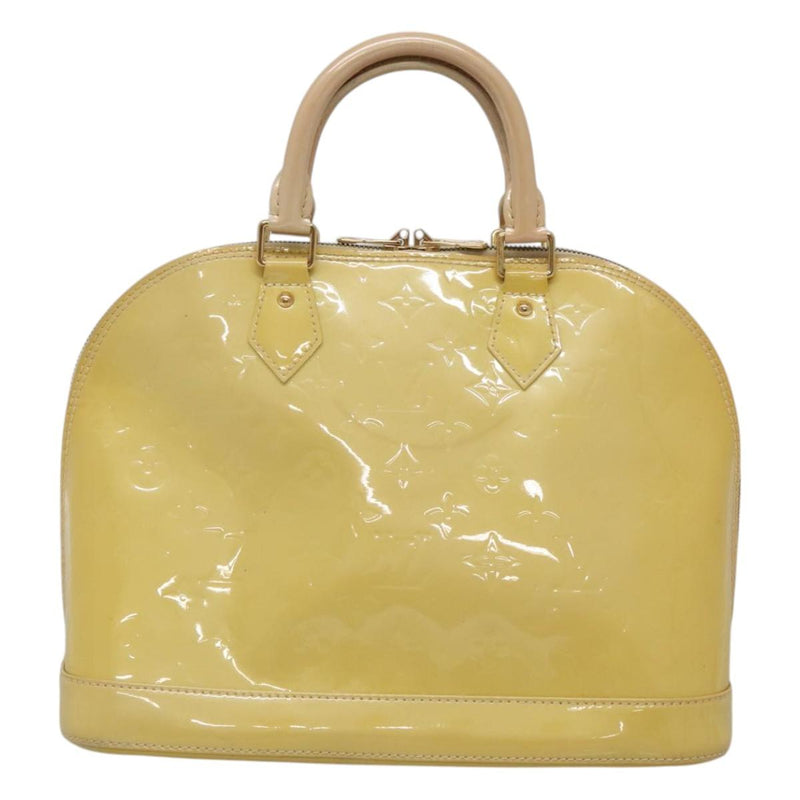 LOUIS VUITTON Monogram Vernis Alma Hand Bag Jone passion M91695 LV Auth 119757