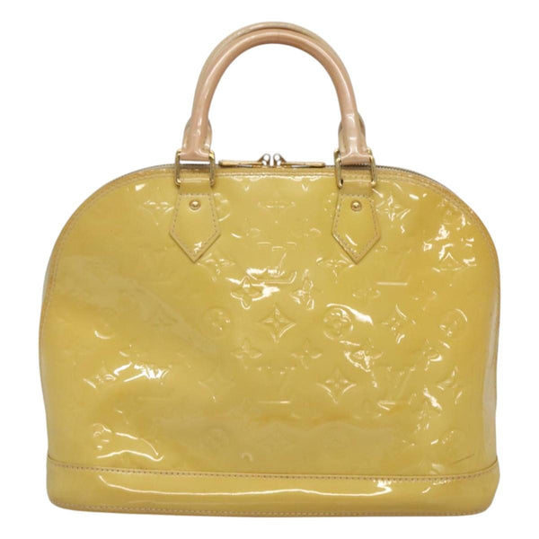 LOUIS VUITTON Monogram Vernis Alma Hand Bag Jone passion M91695 LV Auth 119757