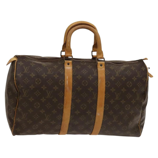 LOUIS VUITTON Monogram Keepall 50 Boston Bag Vintage M41426 LV Auth 119777