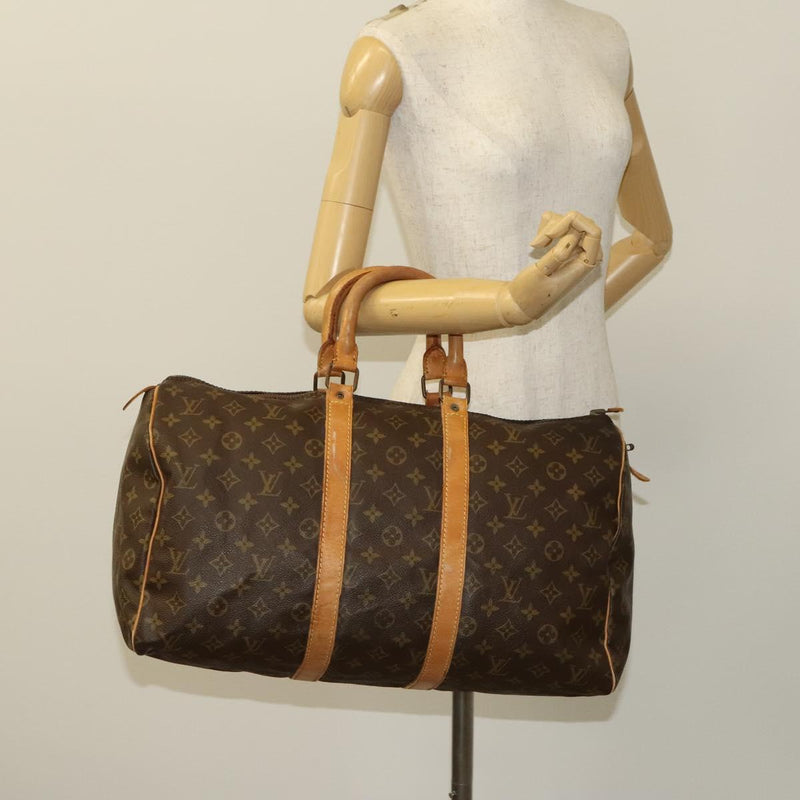 LOUIS VUITTON Monogram Keepall 50 Boston Bag Vintage M41426 LV Auth 119777