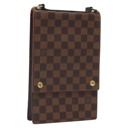 LOUIS VUITTON Damier Ebene Portello Shoulder Bag N45271 LV Auth 119797