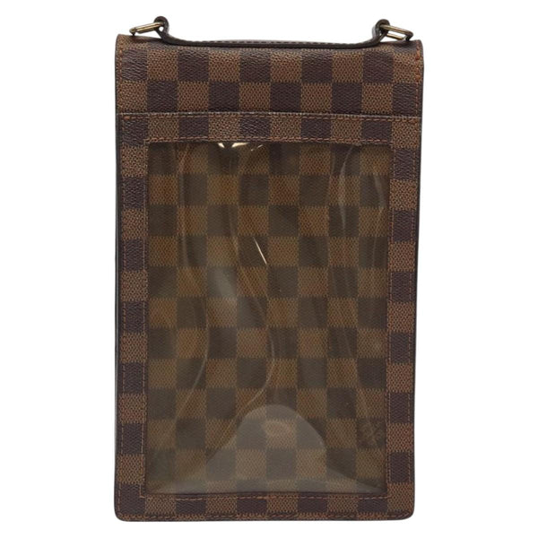 LOUIS VUITTON Damier Ebene Portello Shoulder Bag N45271 LV Auth 119797