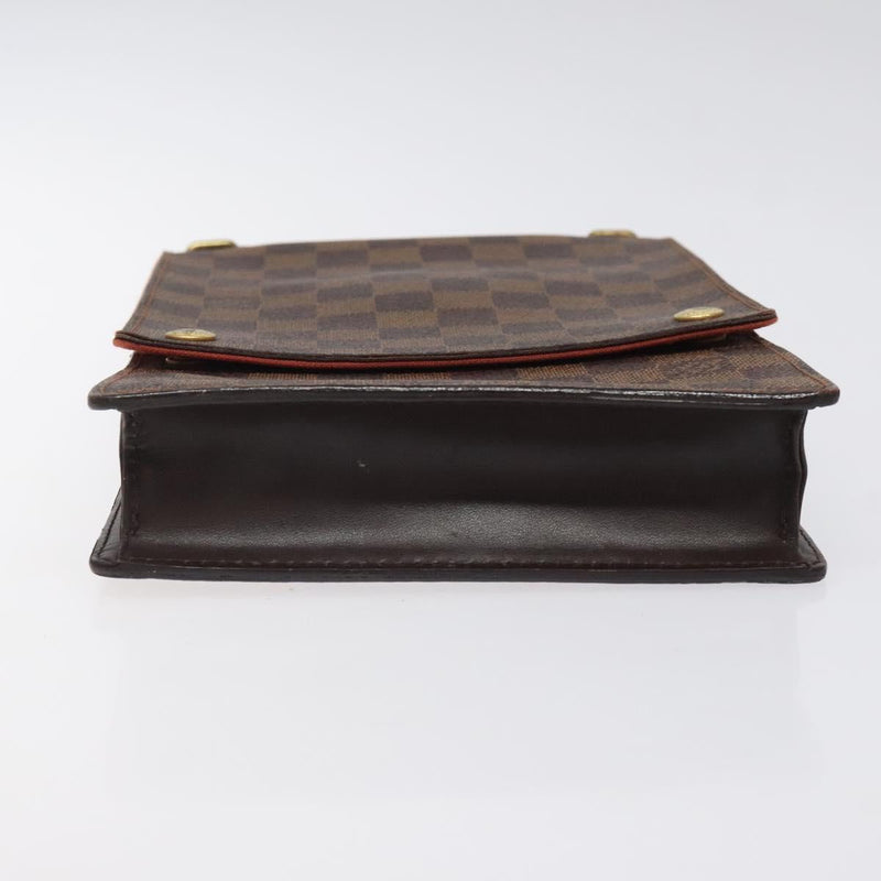LOUIS VUITTON Damier Ebene Portello Shoulder Bag N45271 LV Auth 119797