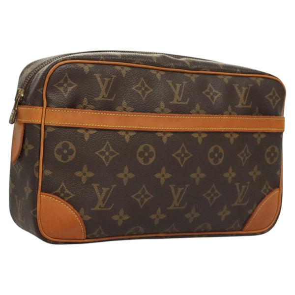 LOUIS VUITTON Monogram Compiegne 28 Clutch Bag M51845 LV Auth 119804