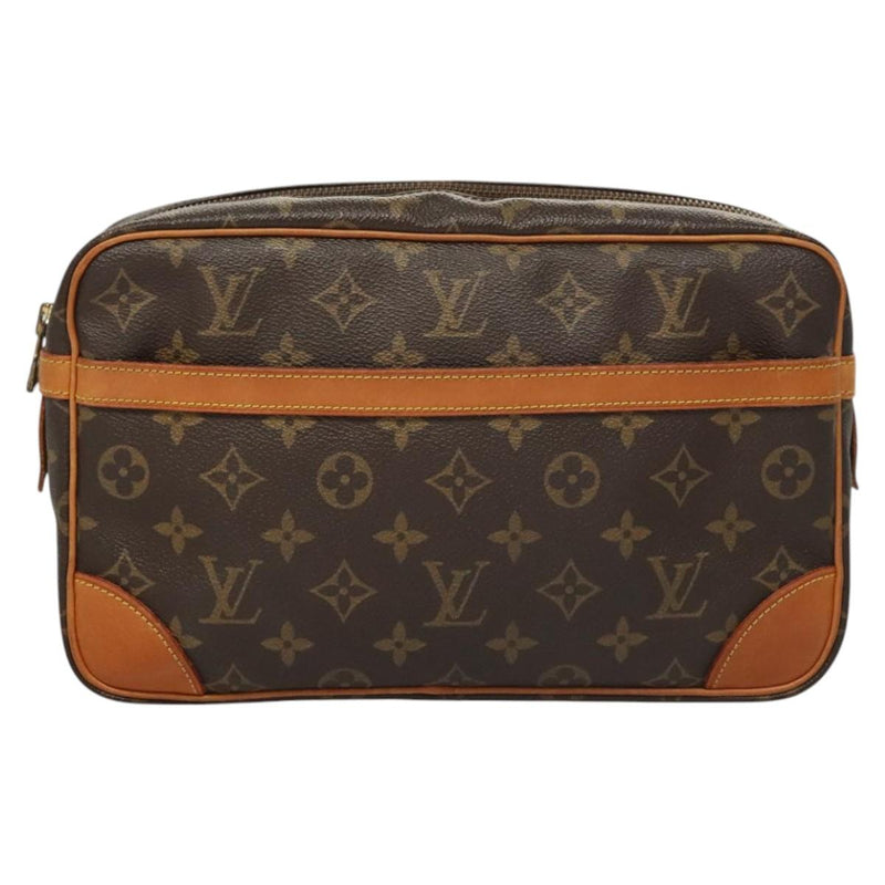 LOUIS VUITTON Monogram Compiegne 28 Clutch Bag M51845 LV Auth 119804