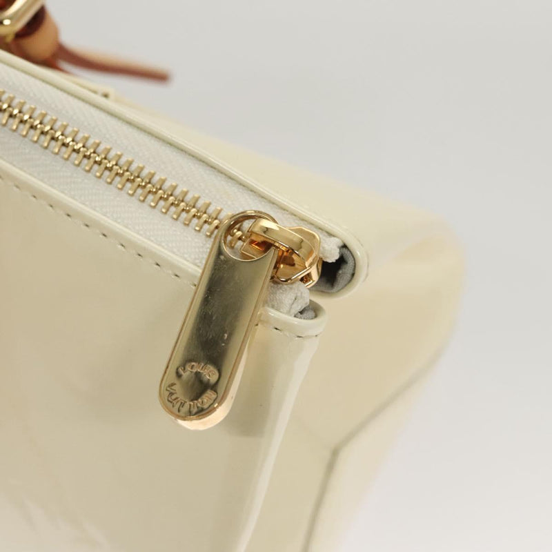 LOUIS VUITTON Monogram Vernis Rosewood Avenue Hand Bag Perle M93508 Auth 119811