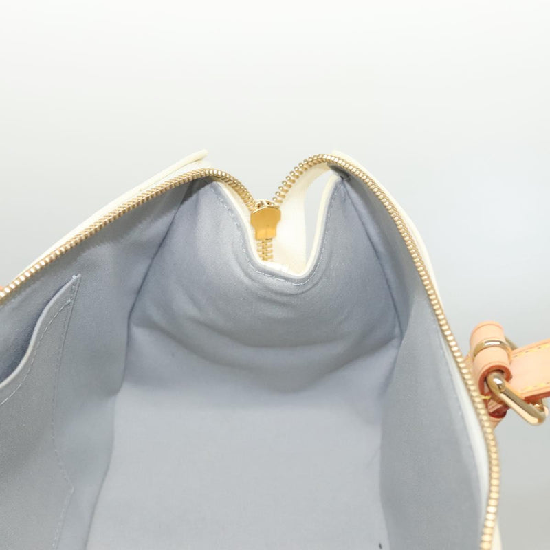 LOUIS VUITTON Monogram Vernis Rosewood Avenue Hand Bag Perle M93508 Auth 119811