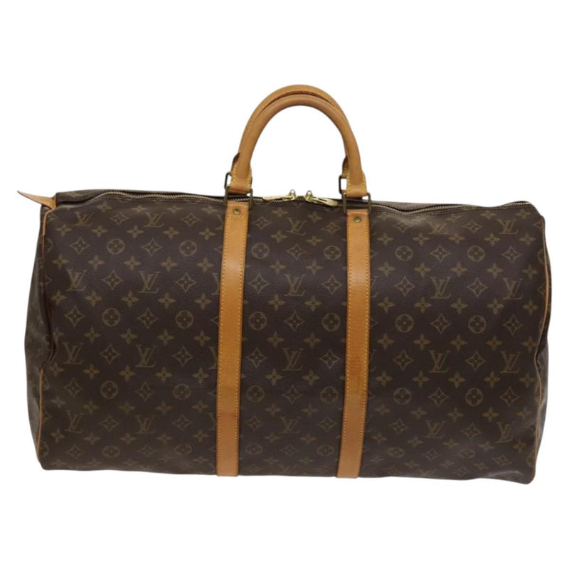 LOUIS VUITTON Monogram Keepall 55 Boston Bag M41424 LV Auth 119837