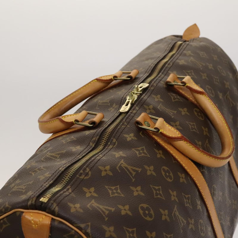 LOUIS VUITTON Monogram Keepall 55 Boston Bag M41424 LV Auth 119837