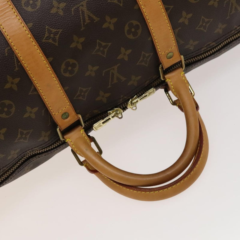 LOUIS VUITTON Monogram Keepall 55 Boston Bag M41424 LV Auth 119837