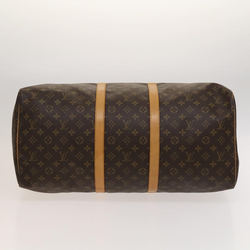 LOUIS VUITTON Monogram Keepall 55 Boston Bag M41424 LV Auth 119837