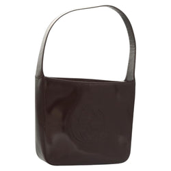 GUCCI Shoulder Bag Patent leather Brown Silver 000 1046 0506 Auth 119850