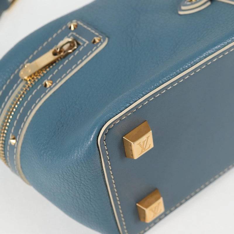 LOUIS VUITTON Suhari Ampheteu Hand Bag Blue M91860 LV Auth 119875AM