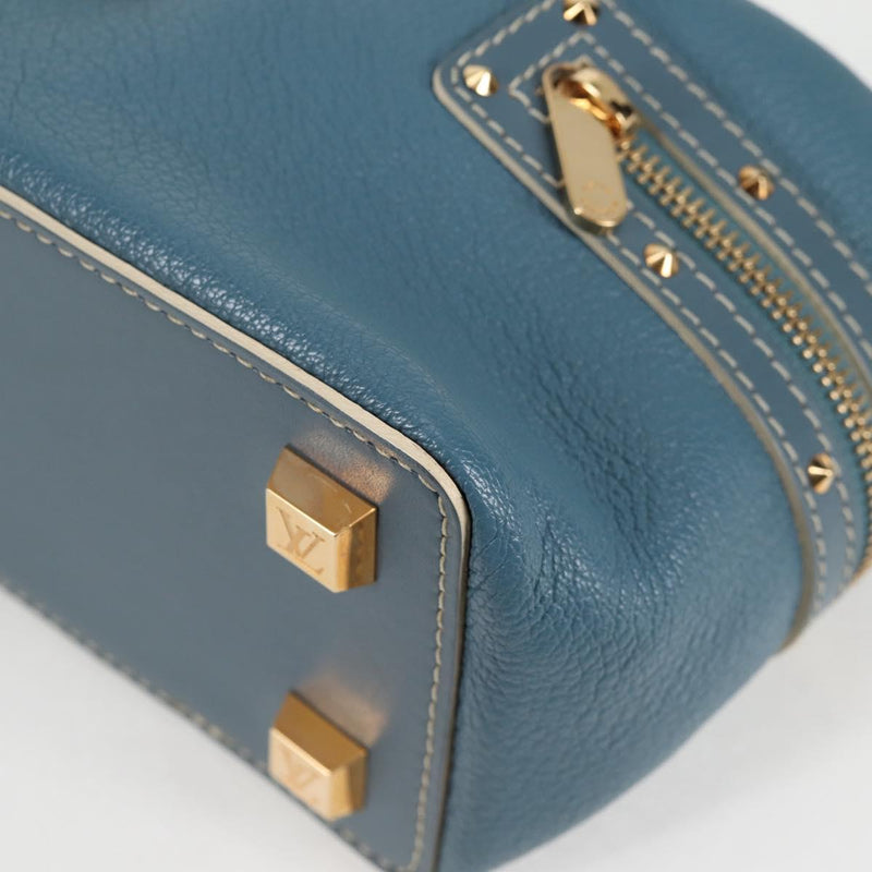 LOUIS VUITTON Suhari Ampheteu Hand Bag Blue M91860 LV Auth 119875AM