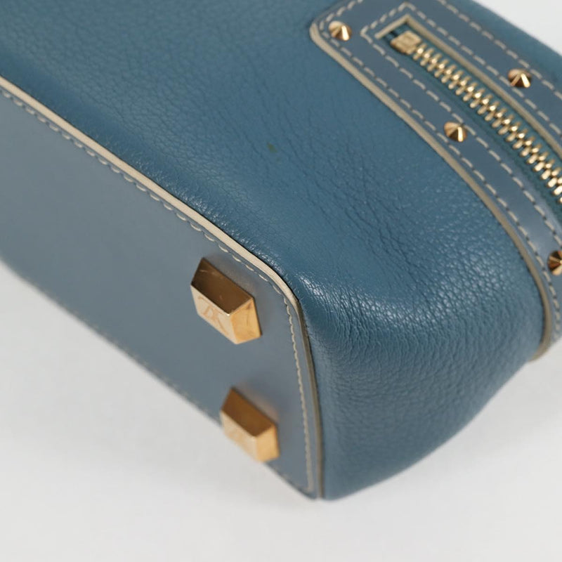LOUIS VUITTON Suhari Ampheteu Hand Bag Blue M91860 LV Auth 119875AM
