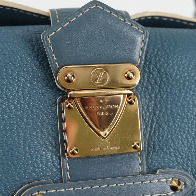 LOUIS VUITTON Suhari Ampheteu Hand Bag Blue M91860 LV Auth 119875AM