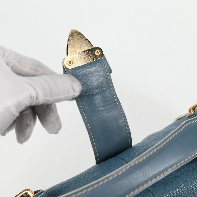 LOUIS VUITTON Suhari Ampheteu Hand Bag Blue M91860 LV Auth 119875AM
