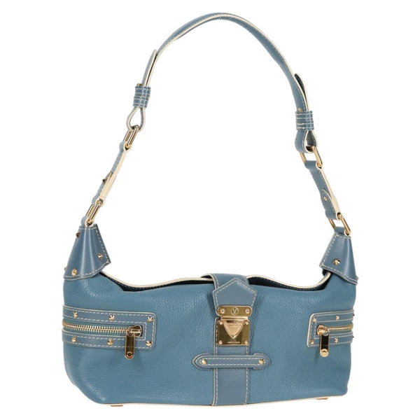 LOUIS VUITTON Suhari Ampheteu Hand Bag Blue M91860 LV Auth 119875AM