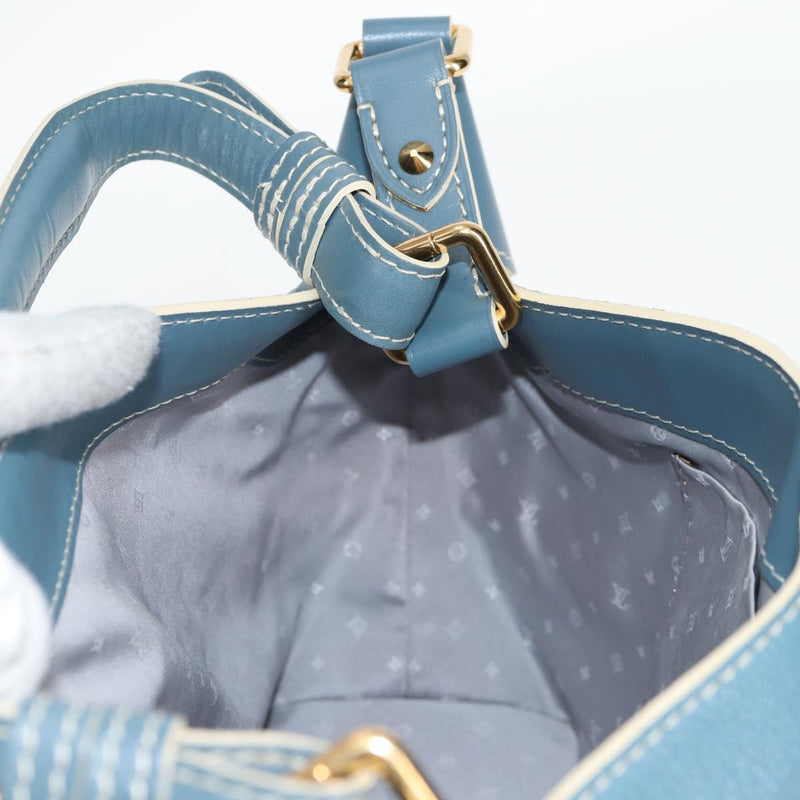 LOUIS VUITTON Suhari Ampheteu Hand Bag Blue M91860 LV Auth 119875AM