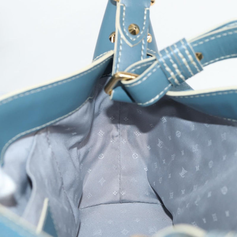 LOUIS VUITTON Suhari Ampheteu Hand Bag Blue M91860 LV Auth 119875AM
