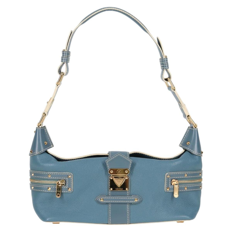 LOUIS VUITTON Suhari Ampheteu Hand Bag Blue M91860 LV Auth 119875AM