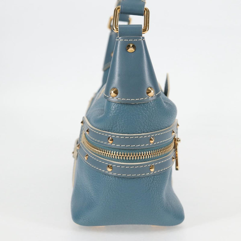 LOUIS VUITTON Suhari Ampheteu Hand Bag Blue M91860 LV Auth 119875AM
