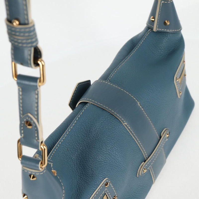 LOUIS VUITTON Suhari Ampheteu Hand Bag Blue M91860 LV Auth 119875AM