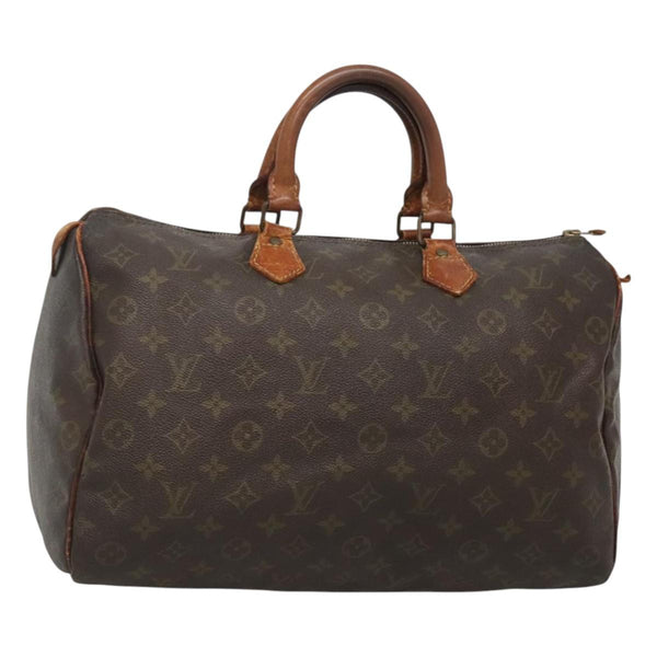 LOUIS VUITTON Monogram Speedy 35 Hand Bag M41524 LV Auth 119877