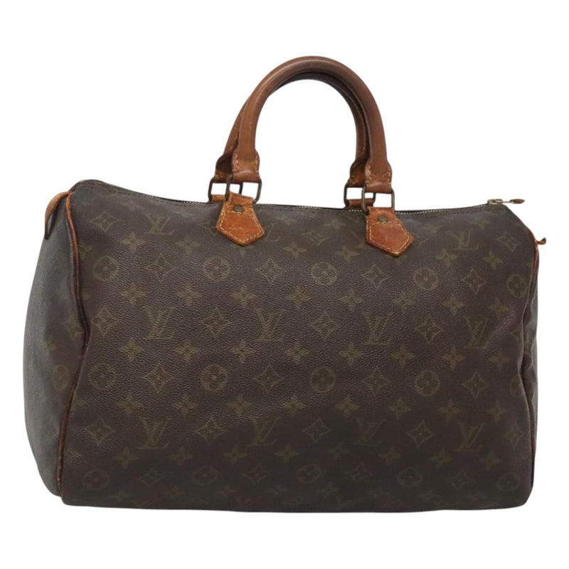 LOUIS VUITTON Monogram Speedy 35 Hand Bag M41524 LV Auth 119877